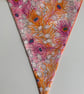 Liberty Feather Pattern Bunting - orange and pink - Image 1