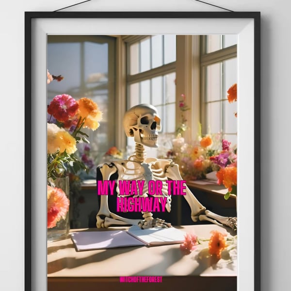 My way or the high way Limp Bizkit inspired Music Lyrics Wall Art Print