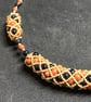 Goldstone Torque Necklace, handmade - Image 5