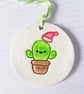 Christmas Cactus hanging decoration, bauble - Image 3
