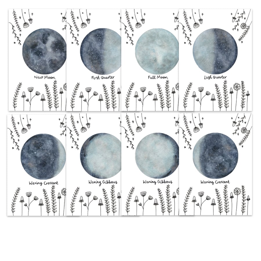 Perfectly Imperfect Moon Phase Card Set 117