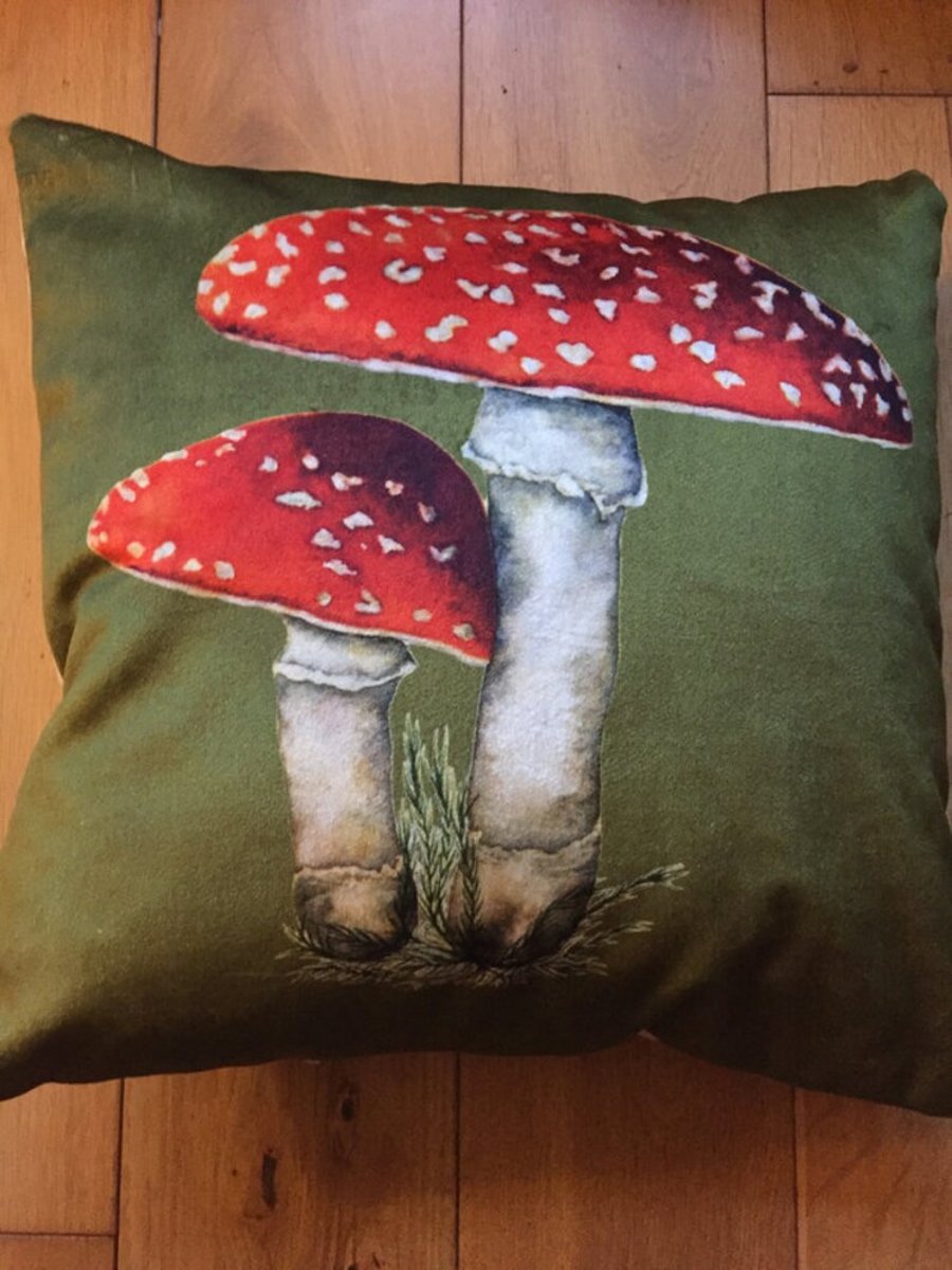 Mushroom Velvet  Cushion