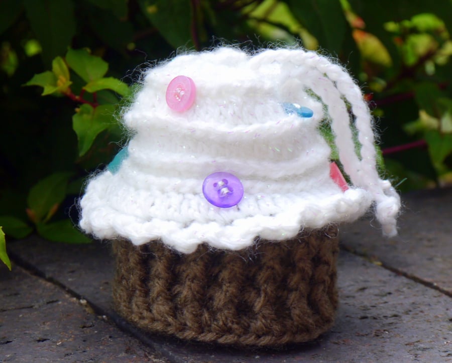 Crochet Cup Cake Bag