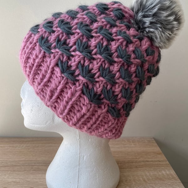 Lotus flower beanie hat