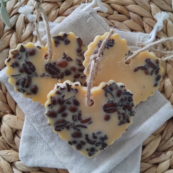 Vanilla Caramel Latte vegan soy wax heart melts