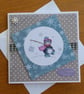 Penguin With Fishing Rod Christmas Card - Christmas Kisses - Image 1