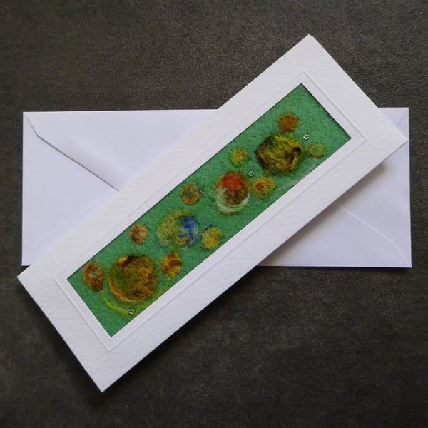 Individually Hand Crafted Textile Blank Card