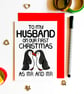 First Christmas as MR And MR Christmas Card,  Same Sex Husband Card - Image 1