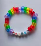 Rainbow Pride Beaded Bracelet - Image 1