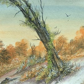 watercolour landscape art painting (ref F220)