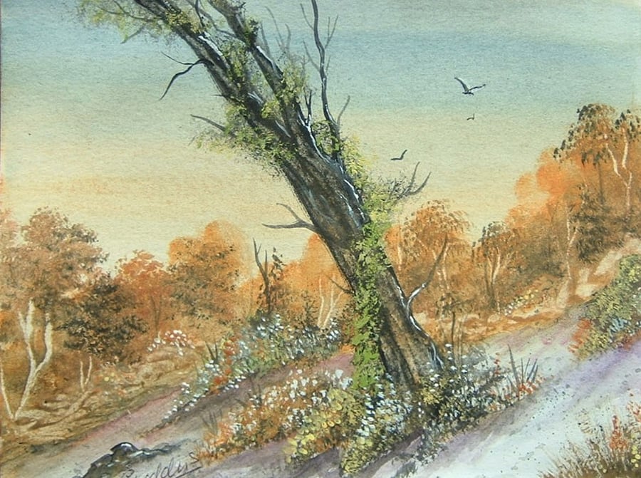 watercolour landscape art painting (ref F220)