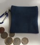 Denim, zipped key ring purse, coin purse, credit card purse - Image 3