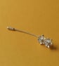 Silver Daffodils Brooch Pin - Image 3