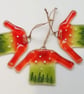 Xmas jumper tree decoration, Christmas tree ornament, fused glass, festive decor - Image 6