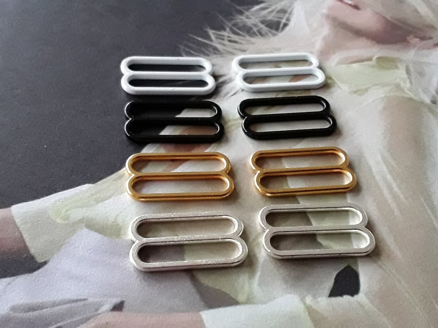 18mm Metal Slides in 4 colours, LAST FEW !