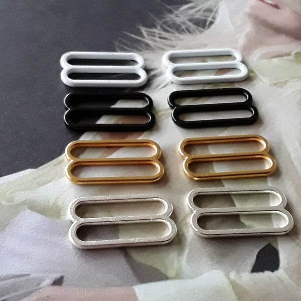 18mm Metal Slides in 4 colours, LAST FEW !