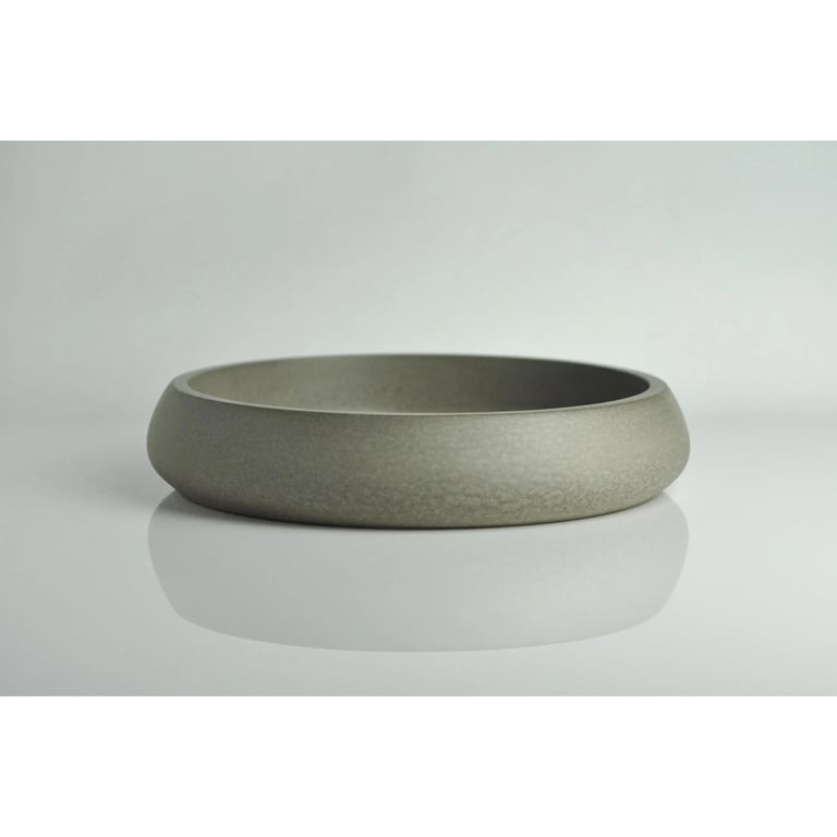 Grey Concrete Bowl: Handmade Modern Bowl for Keys and Jewellery