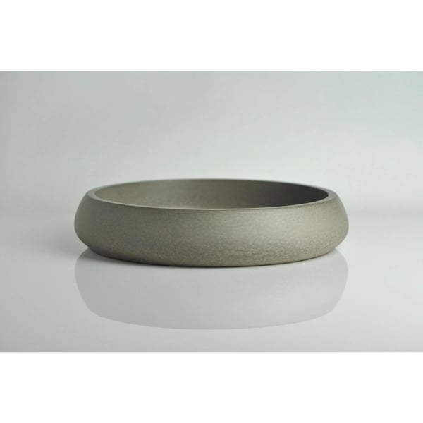 Grey Concrete Bowl: Handmade Modern Bowl for Keys and Jewellery