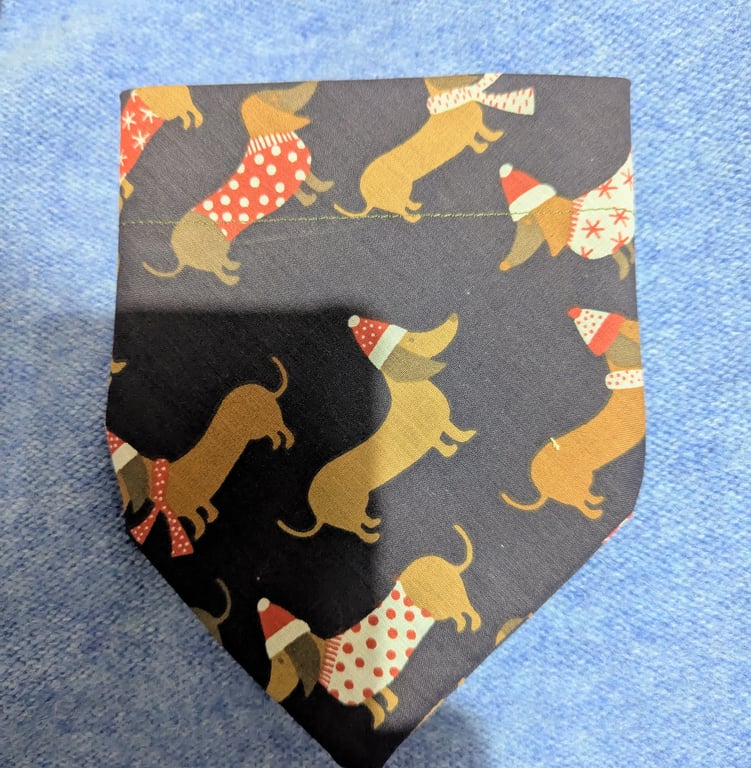Festive dog bandana medium