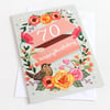 70th Birthday Card - Large, A5 (148x210mm) 