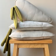 Cream Carrot Parsnip Shaped Velvet Cushion Easter Decotative Throw Pillow Gift 