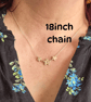 Silver flower pendants with necklace - Image 4