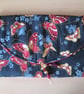 Red and Gold Butterfly Fabric Clutch Bag with Beading - Image 4