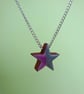 Star purple grey pendant necklace - Image 2