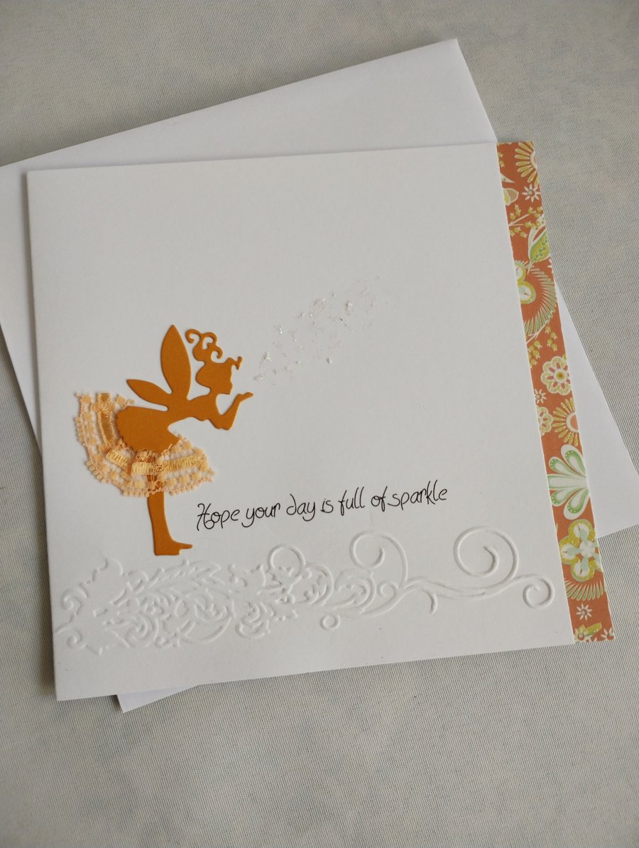 Peachy Orange Fairy - Hope you have a magical day 