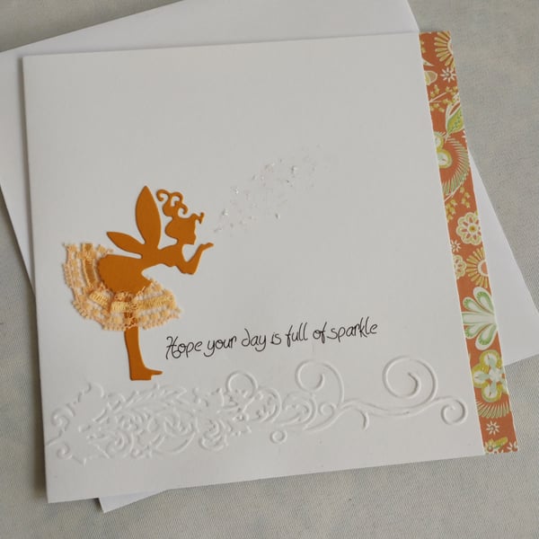 Peachy Orange Fairy - Hope you have a magical day 