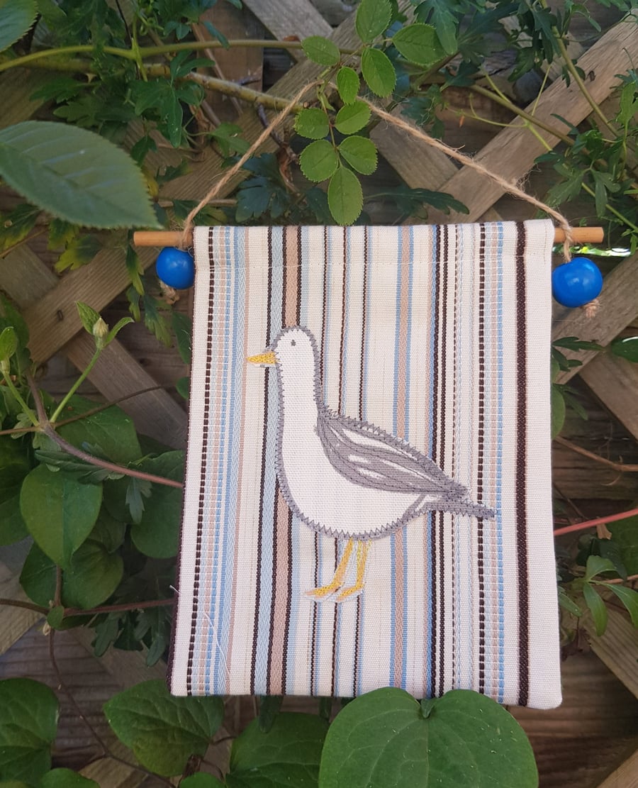 Seagull textile decoration 