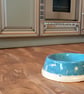 Handpainted Ceramic Dog Bowl: Ocean Scene - Image 1