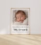 Personalised Baby Photo Print - Newborn Birth Stats - Nursery Wall Art Gift - Image 8