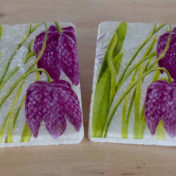 Marble 'Fritillary' Coasters