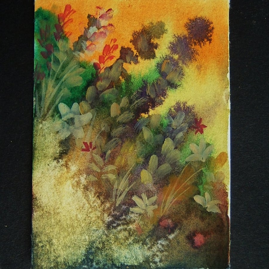 impressionist floral art painting aceo ref 179