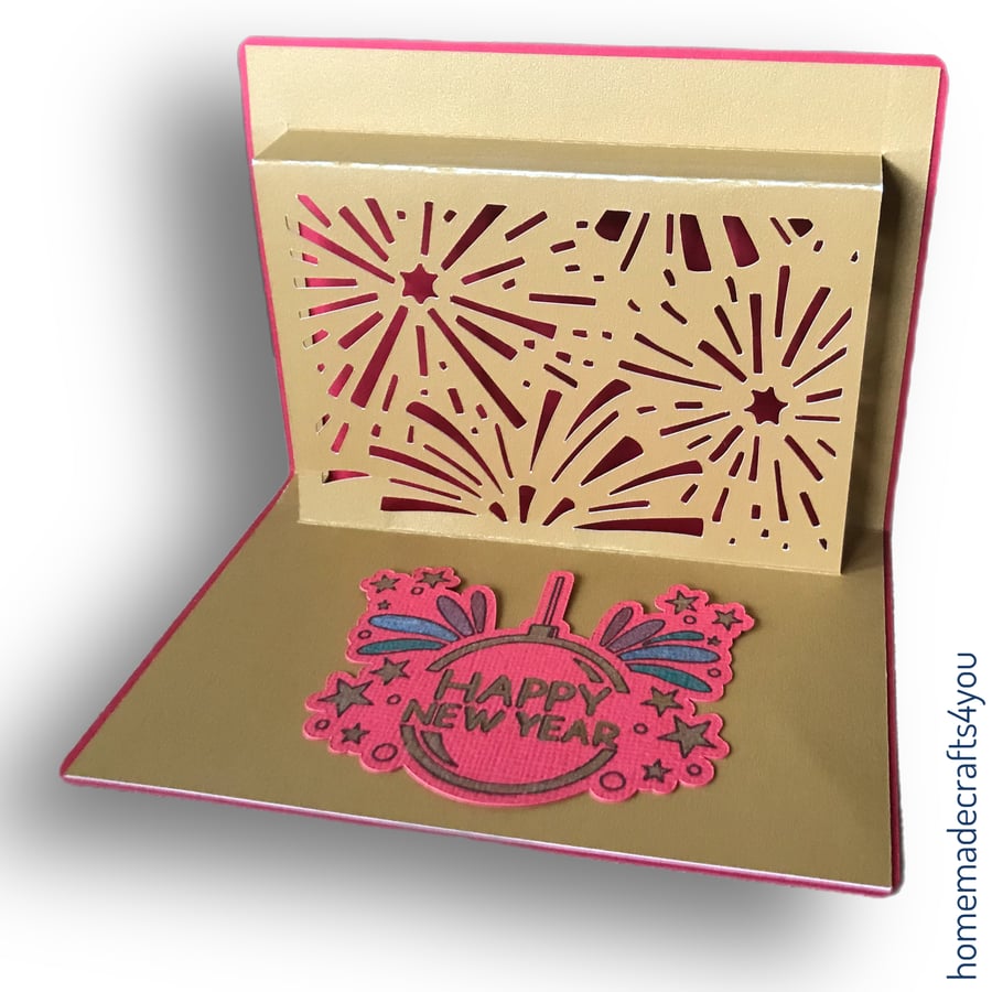 Pop up New Year Card