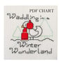 Duck theme Small Christmas Cross Stitch Digital PDF Chart - Image 1