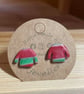 Handmade Polymer Clay Jumper Studs