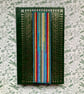 Handmade Multicolour Needlepoint Bookmark Book Lover Gift Hand-Sewn Felt Backed
