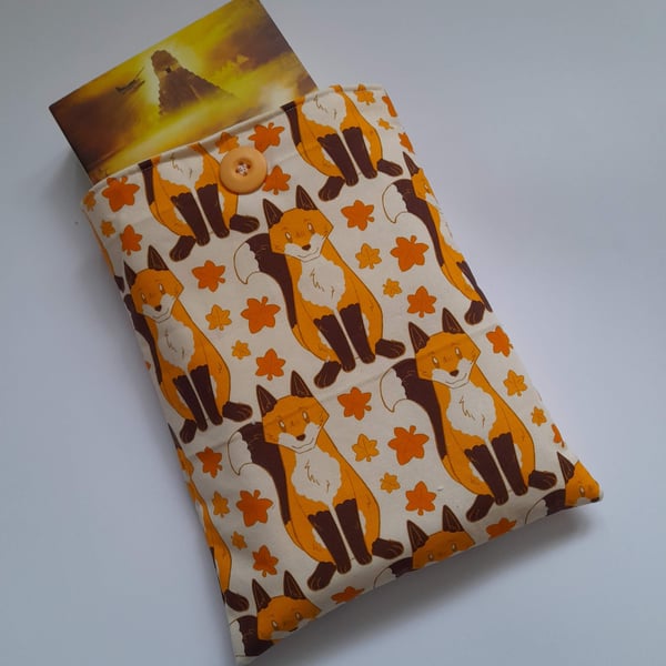 Cute Fox Padded Book Sleeve