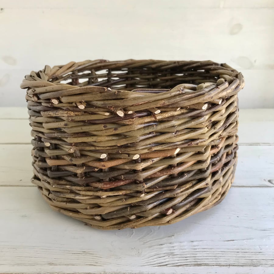 Handmade Willow Basket - Made in Cornwall 561