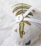 SET OF 3 LAVENDER BAGS - HEART SHAPED HAND EMBROIDERED - Image 4