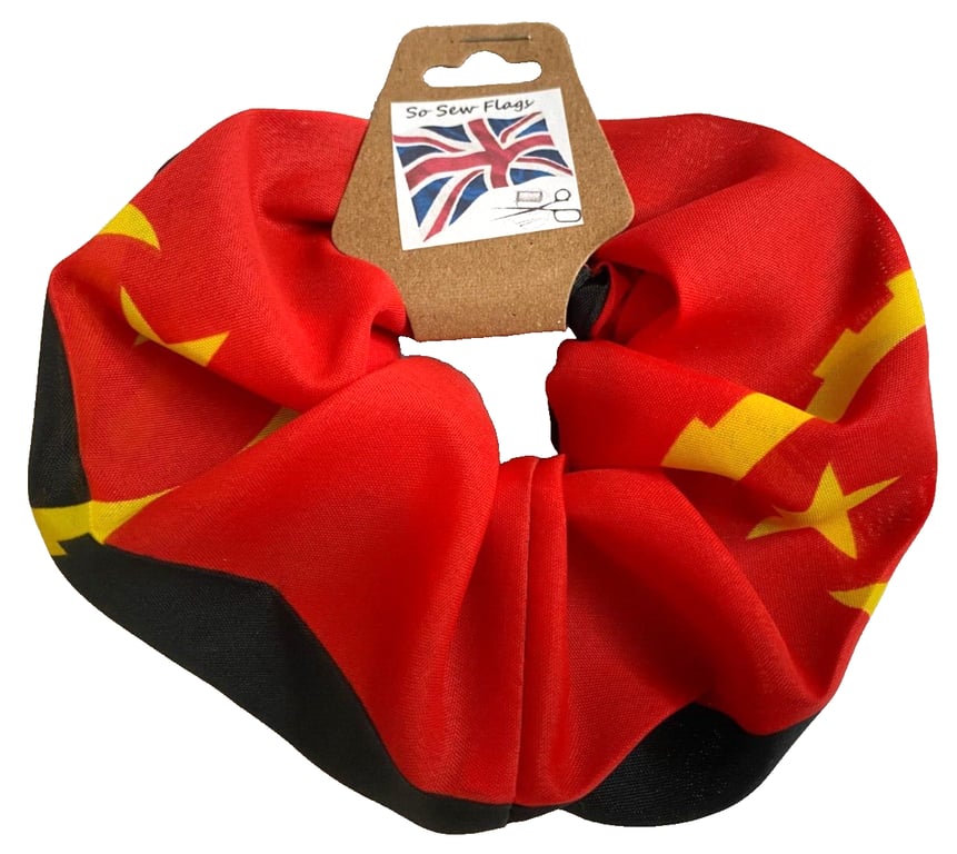 Angola Flag Hair Scrunchie Scrunchies Accessory Band Elastic