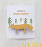 Fox Brooch, Fox Pin, Wooden Fox Pin, Folklore Brooch - Image 4