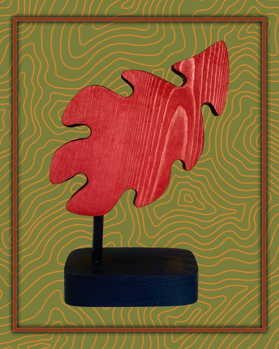 "Ignition" - abstract wooden sculpture 