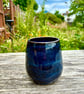 Blue Handmade Stoneware Vase