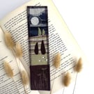 Bookmark with Moonlit Meadows and Sheep