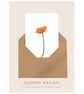 Poppy flowers Greetings Card (QM 328)