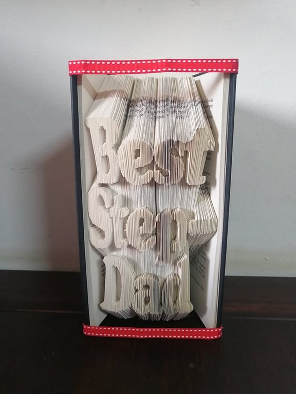 Best Step-Dad COMBI Book Folding Pattern - EMAILED PDF PATTERN)