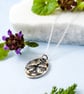 Heal-All Wildflower Pendant Necklace in Recycled Fine and Sterling Silver - Image 3
